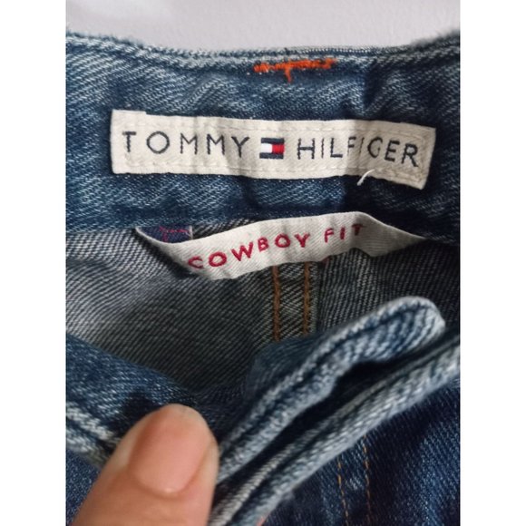 Tommy Hilfiger 16 Cowboy Fit Medium Wash Button Fly Denim Casual Outdoor Jeans - Picture 3 of 8